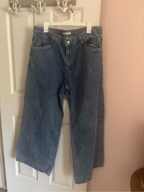 Levis '94 Baggy Wide Leg Jeans Womens 33 Blue Denim Loose Mid Rise Light Wash